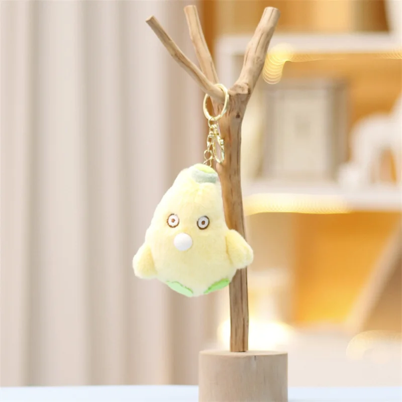 Cute Bubble Blowing Plush Banana Doll Keychains For Bag Pendant Cute Plush Keychain Funny Plush Toy Pendant Keyring