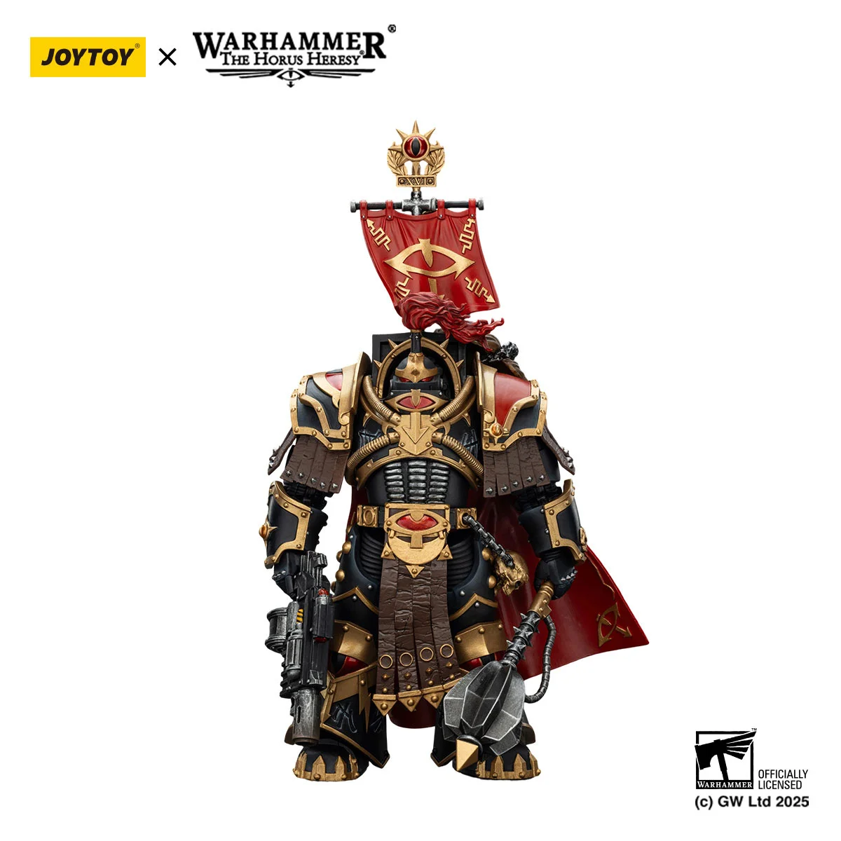 

Фигурка JOYTOY Warhammer The Horus Heresy Sons of Horus Cataphractii Praetor в масштабе 1/18 с Combi-Melta и Power Maul