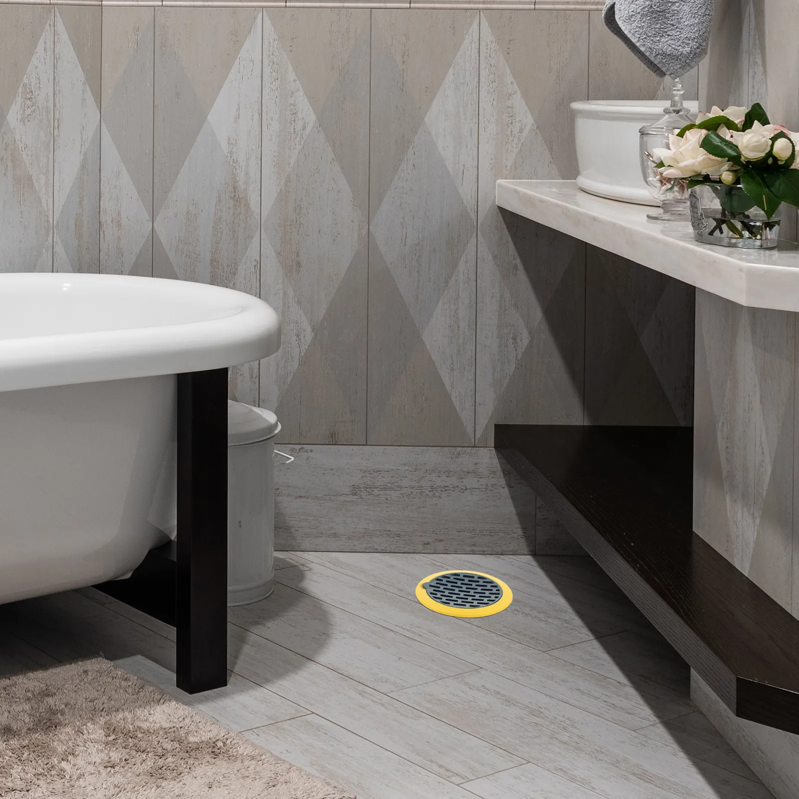 

3Pcs Drain Filter Cover for Bathroom Kitchen Sink Shower Tub Floor Strainer Hair Catcher Stopper Odor Blocker Drainage Guard