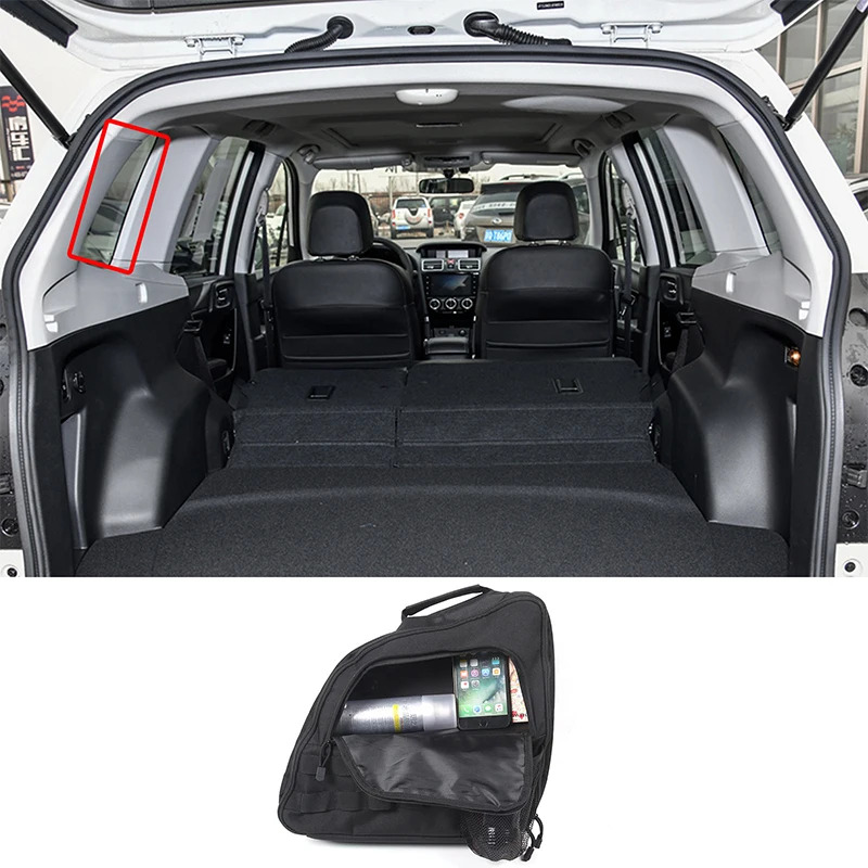 

For Subaru Forester 2013 1014 2015 2016 2017 2018 Black Car Trunk Left Storage Bag Car Accessories