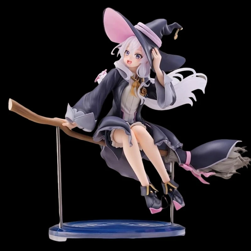 Witch'S Journey Elena Garage Kit Flying Witch Costume Sitting On A Broom Pretty Girl'S Figurine Comic Model Ornament New Year