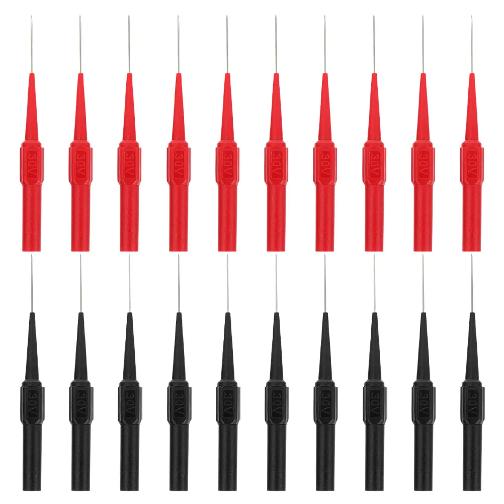 

20Pcs Multimeter Piercing Test Probes Bendable Wire Fine Tip High Precision Automotive Electrical Diagnostic Repair Tool Kit