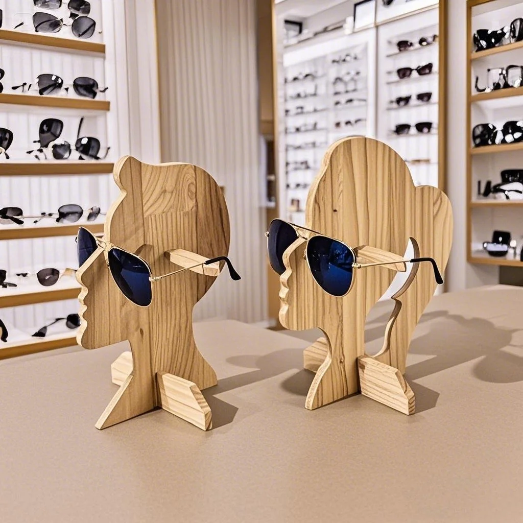 Wooden Wooden Glasses Display Shelf Wood Sunglasses Bracket Cabinet Woman Man for Spectacle Frame Display Props Decorative Supplies - Aliexpress Deal