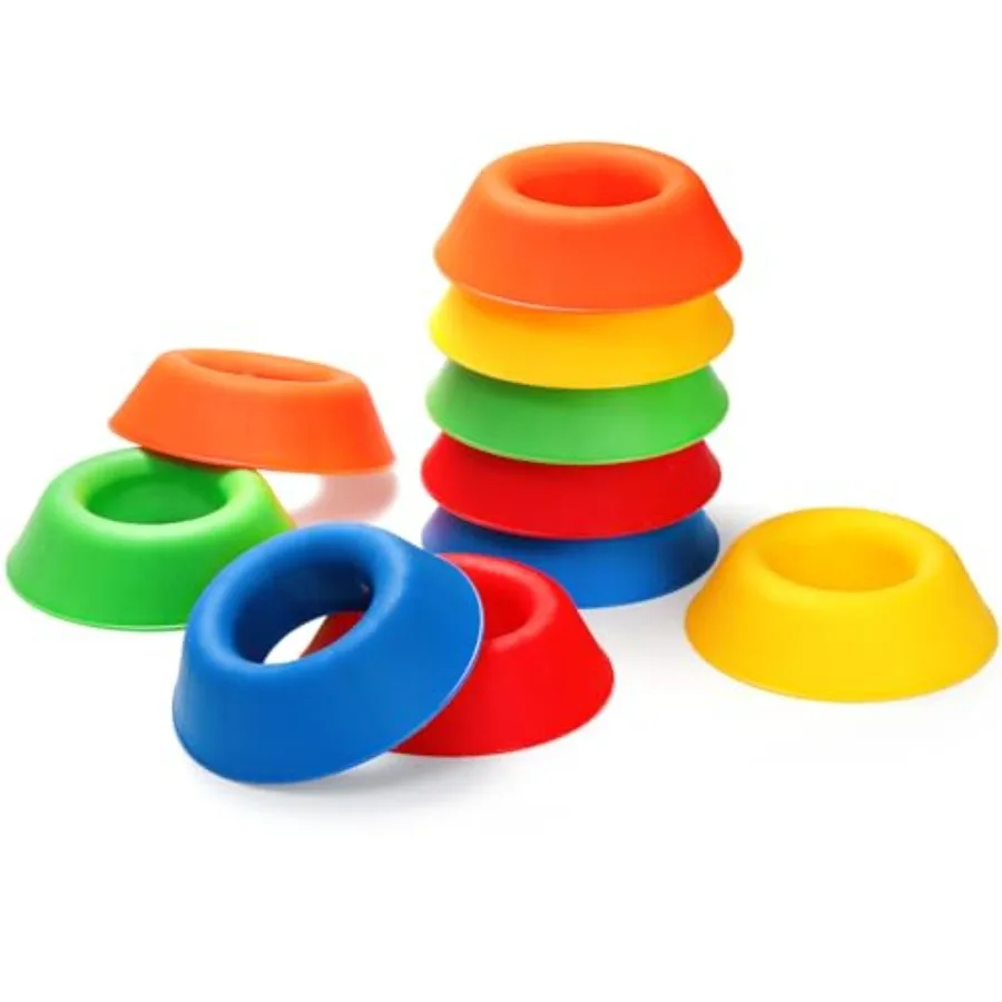 주코안 10팩 볼링공 컵 헤비 듀티 플라스틱 볼링공 홀더 스탠드 (볼링공 세척, 전시, 스포츠 볼용)