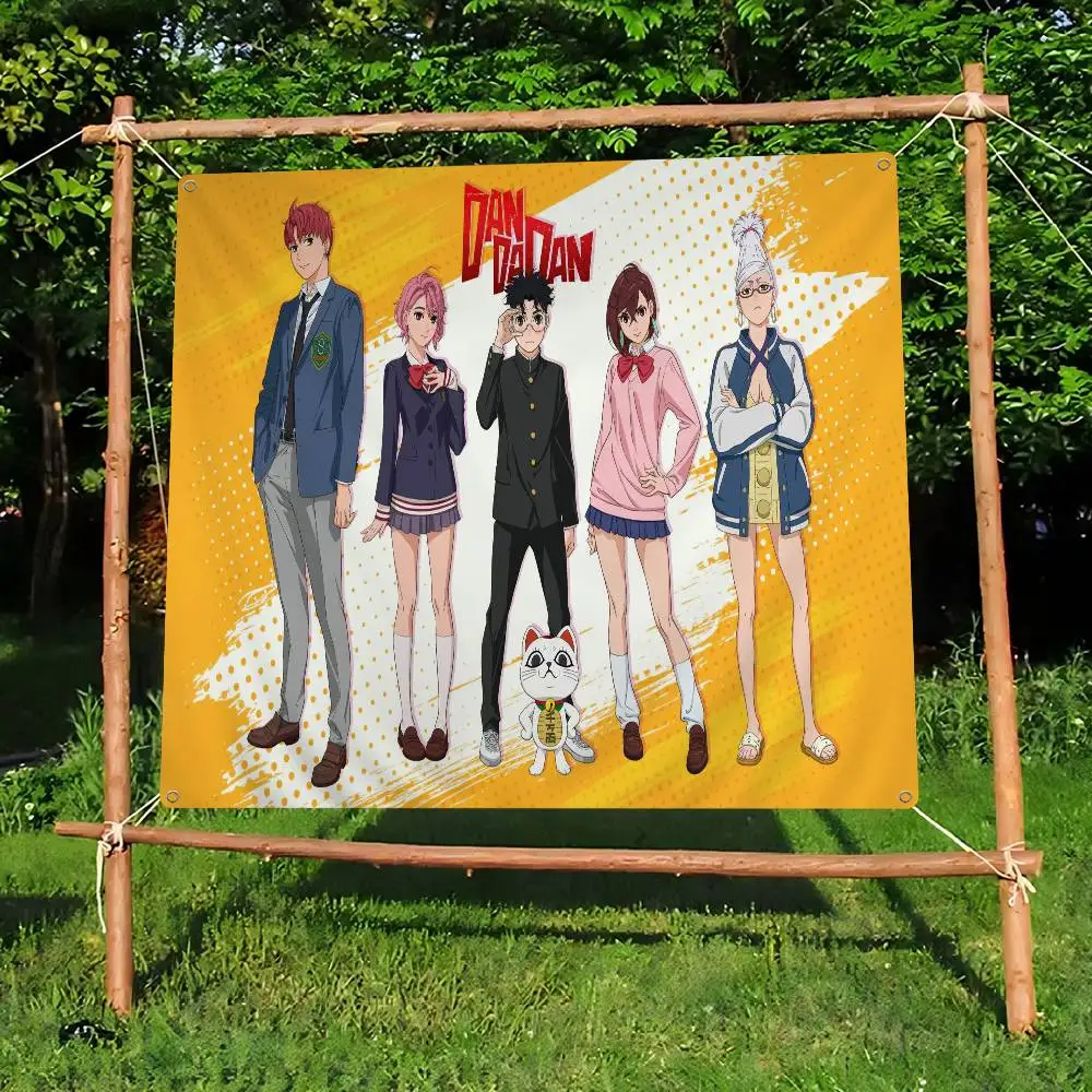 Anime Hot D-Dandadan High End Quality Banner Printing Artistic Atmosphere Style Camping Flag