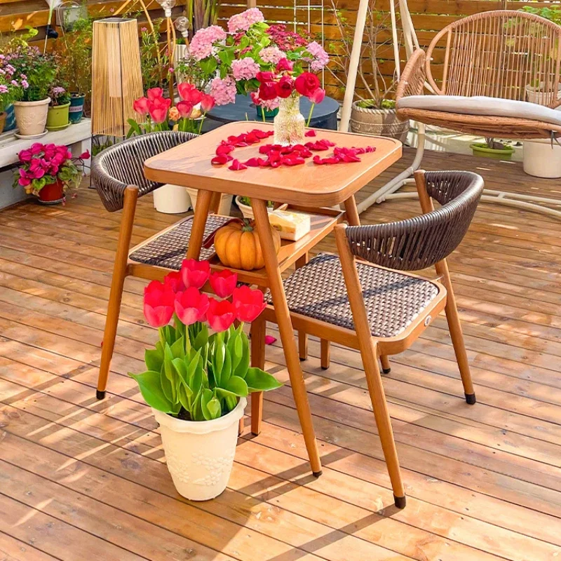 

Outdoor Iron Chair Garden Rocking Sofa Wooden Folding Beach Chairs Set Swings Seating Area to the Balcony Lounge Furniture Floor