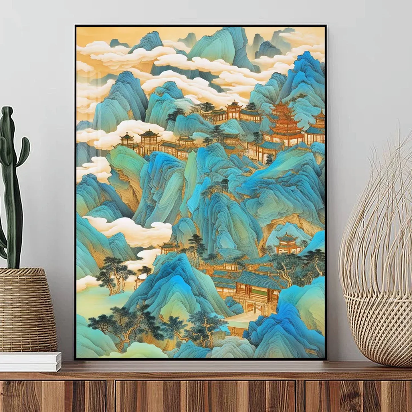 

Новая алмазная вышивка в китайском стиле: картина ручной работы для ресторана, гостиной, столовой, пейзаж, алмазная вышивка, художественное изделие