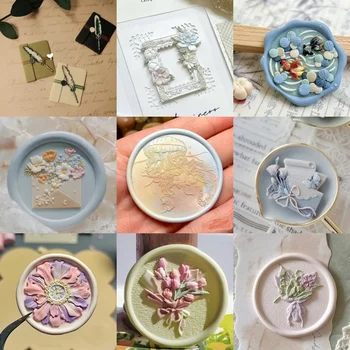 עיצוב משובח אש חותם אש נחושת ראש רב שכבתי מיוחד בצורת 3D הקלה מעטפה הזמנה שעווה חותם חותם כיף ילדים צעצוע