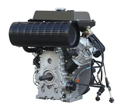 Master Electric Diesel，Air Cooled Dual Cylinder Diesel Generator 30hp, Equipped with Fuel Tank, Muffler and Accessories