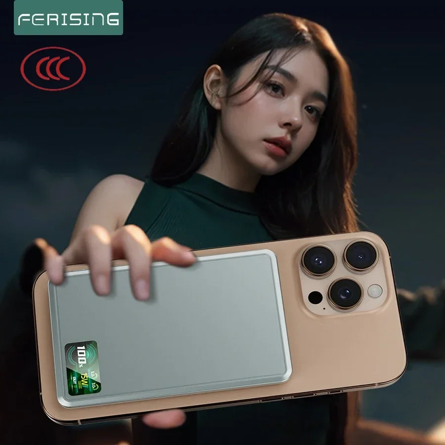 3C CCC 5000mAh بنك الطاقة المغناطيسي 10000mAh 15W شاحن لاسلكي سريع بطارية احتياطية خارجية محمولة آيفون 16، 15، 14