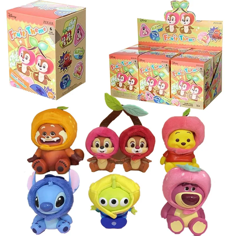 MINISO ديزني غرزة صندوق أعمى بوه الدب الفاكهة تحت عنوان غطاء رأس سلسلة أفخم صندوق أعمى أنيمي المرآب عدة ألعاب أطفال تخمين الهدايا