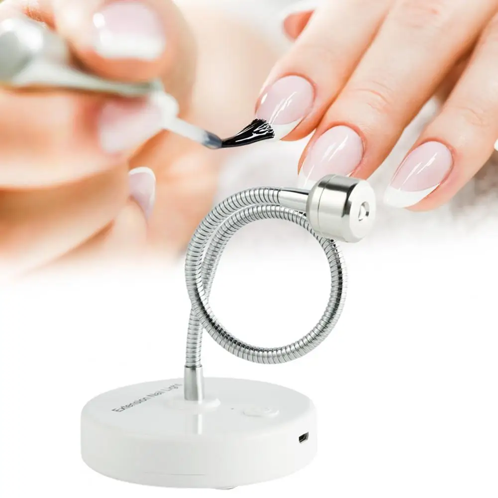 

Reusable 1 Set Useful USB Nail Polish Curing Light Phototherapy Lamp ABS Mini Nail Dryer One-key Start for Nail Salon