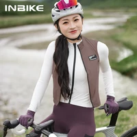 INBIKE-Chaleco de ciclismo para mujer, chaqueta sin mangas repelente al agua con cremallera completa, ropa de ciclismo de montaña, Top ligero para bicicleta de carretera