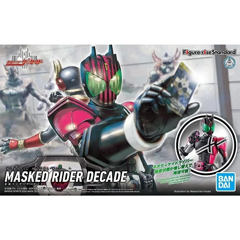 In Stock Original Bandai Figure-rise Anime Kamen Rider Decade Assembly Anime Action Figure Model Toys Collection Ornaments Gifts