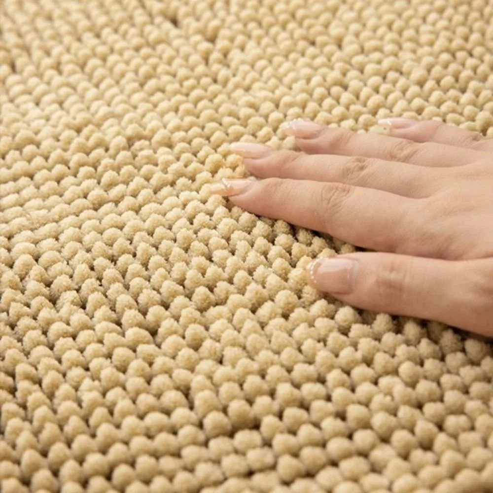 New 40*60cm Bath Mat Chenille Anti Mould Anti Slip Bath Mat Extra Soft Machine Washable Bathroom Carpet