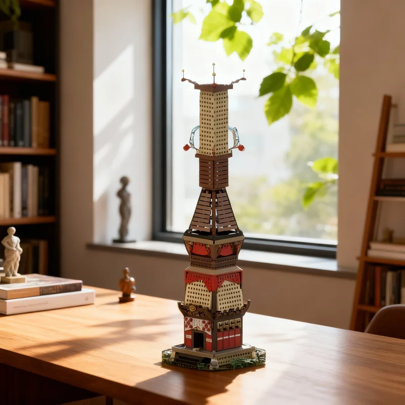 

Набор строительных блоков MOC Zelda Tears of the Kingdom: Башня Скайвью, Замок, 1632 детали. Архитектурная модель. Рождественский подарок, развивающая игрушка для детей.