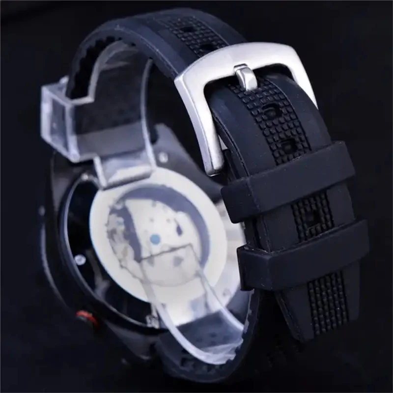 FORSINING 466A Original Mechanical Watch For Man Classic Business Design Watches Wrist Mens Fashion Luxury Silicone Party Gift