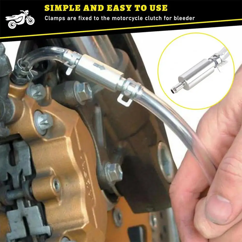 

Rust-proof Aluminum Valves Brake Bleeder Motorcycle Clutch Precision Check Valve Brake Bleeder Kit One Way Hose Tool for System