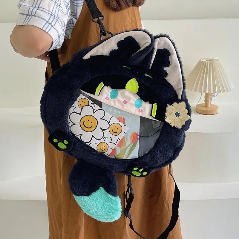 Genshin Impact peluche Itabag Tighnari Tartaglia Zhongli Raiden Shogun Furina Anime sac à dos à bandoulière