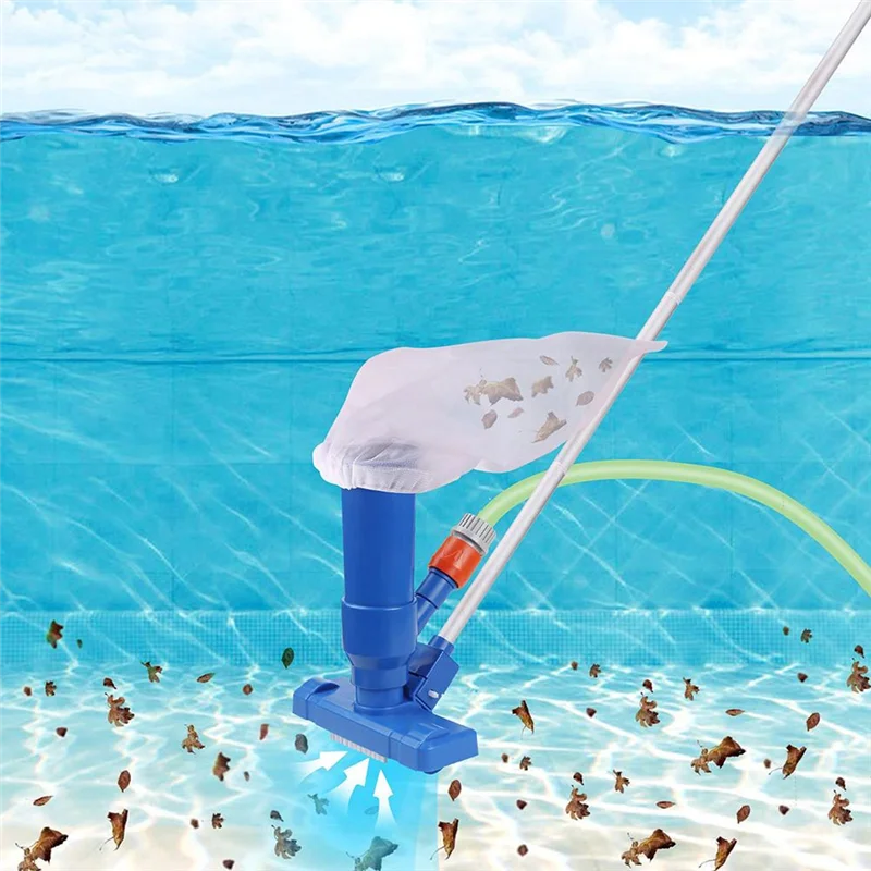 ABDJ-Swimming Pool Vacuum Cleaner With 5 Section Pole Pond Cleaning Tool- Disinfection Functionality For Pools& Fountains