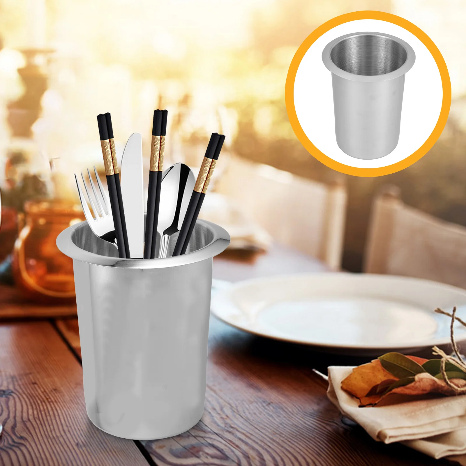 

Chopstick Holder Stainless Steel Kitchen Utensil Organizer Cutlery Holder Compact Storage Solution Chopstick Organizer