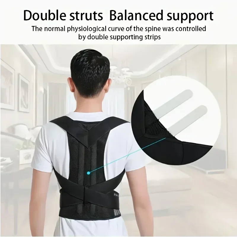 New Upper Back Posture Corrector Posture Clavicle Support Corrector Back Straight Shoulders Brace Strap Correctpor