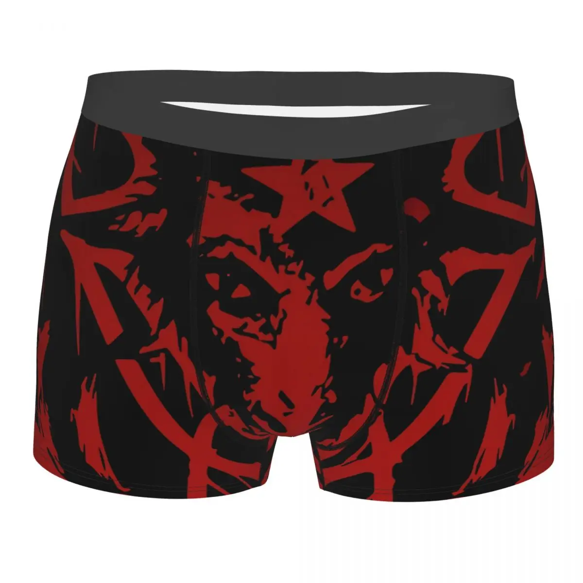 Satanic Phillip Goat Satan Symbo Lucifer Devil Men Boxer Briefs Baphomet Highly Breathable Underpants Print Shorts Gift Idea