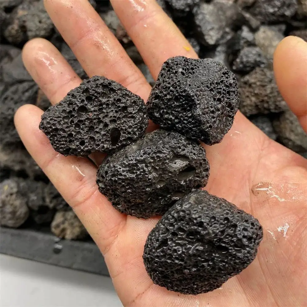 غير النار الروائح الناشر الحجر والأحمر والأسود والصخور البركاني ، حصيرة الكريستال الأصلي ، أسفل الأسود #3