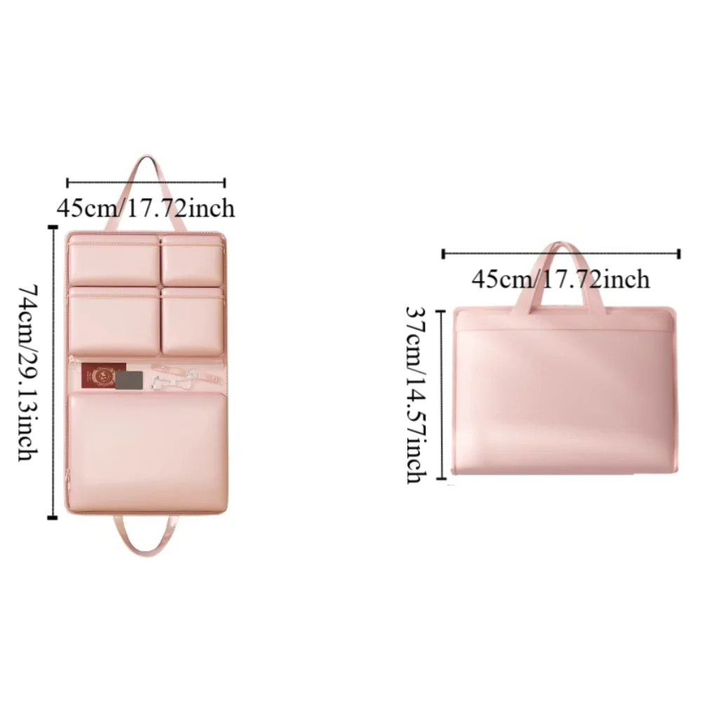 7-in-1-Reisegepäcktasche zum Aufhängen, große Kapazität, faltbare Reisehandtasche, mehrere Taschen, staubdichte Gepäckaufbewahrungstasche, Make-up-Aufbewahrung