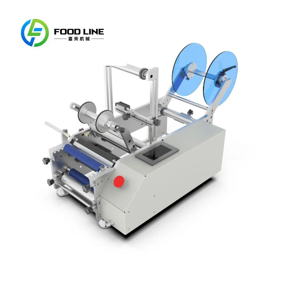 Customized Selling 2024 Automatic Bottles Label Machine Can Jar Labeler Applicator Sticker Labeling Machine for Round Bottles