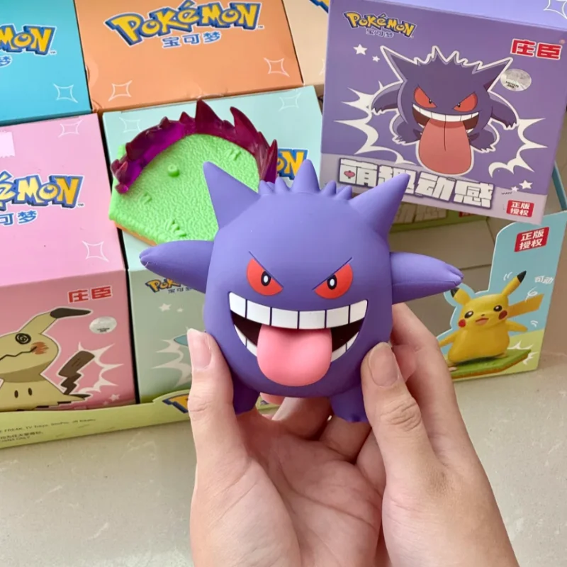 Authentic Pok é Mon Pikachu Genggui Clockwork Series Blind Box Action Doll Desktop Ornament Popular Toy Children'S Birthday Gift