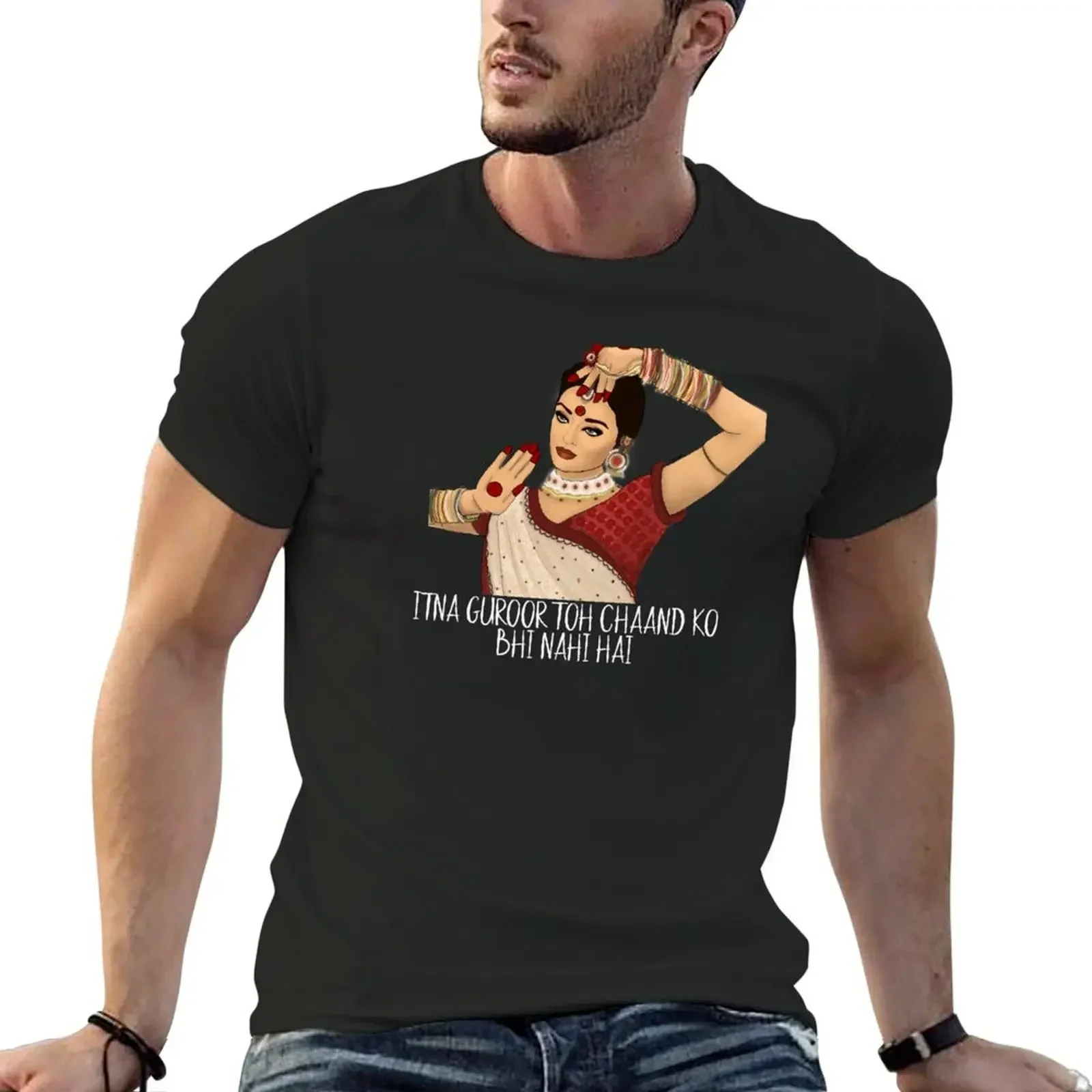 Itna Guroor Toh Chaand Ko Bhi Nahi Hai- Savage Paro T-Shirt summer top animal prinfor boys mens t shirts casual stylish