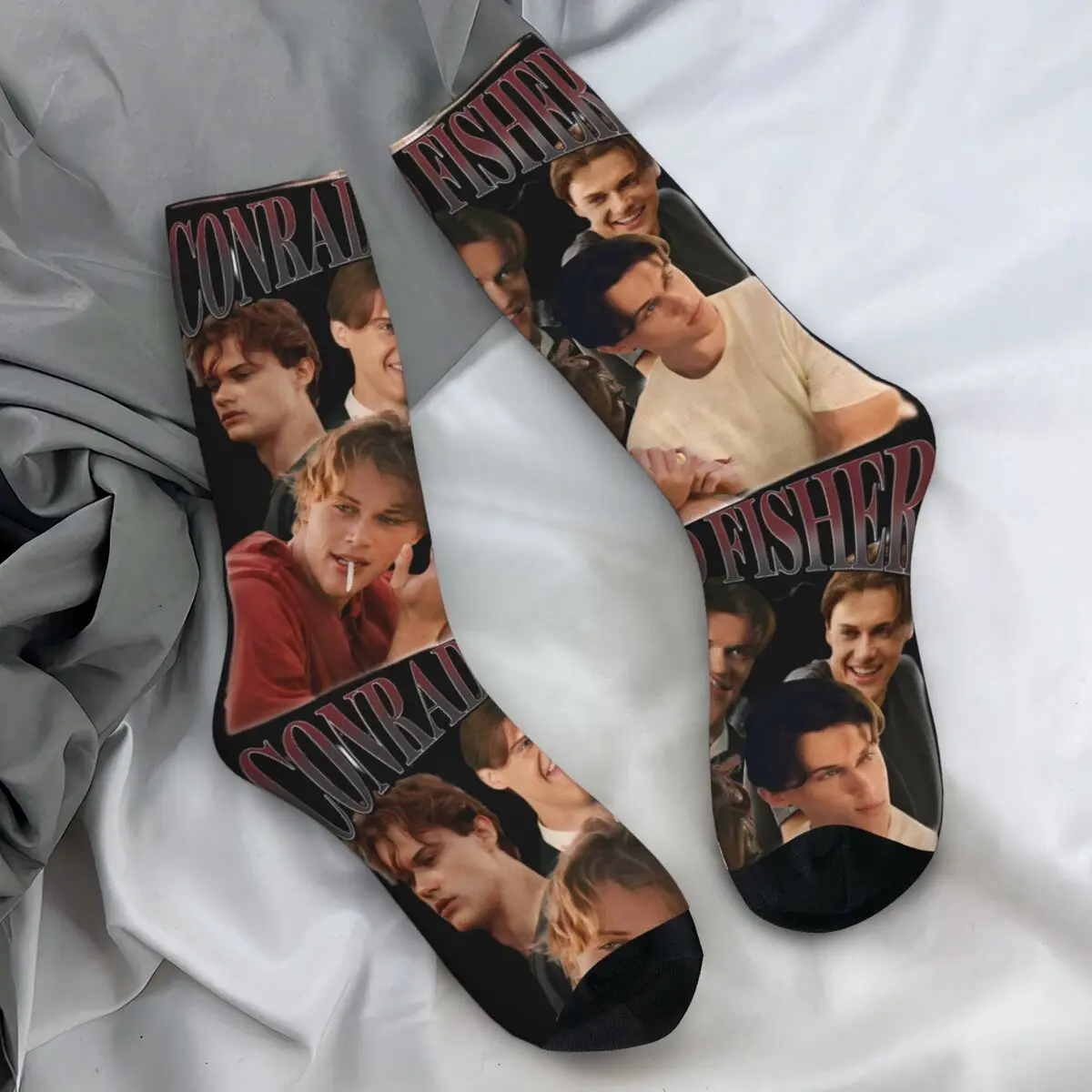 الرجال الجوارب كونراد فيشر Bootleg الصيف تحولت جوارب جميلة الربيع مضحك الجوارب الناعمة الدافئة في الهواء الطلق المضادة للبكتيريا الجوارب