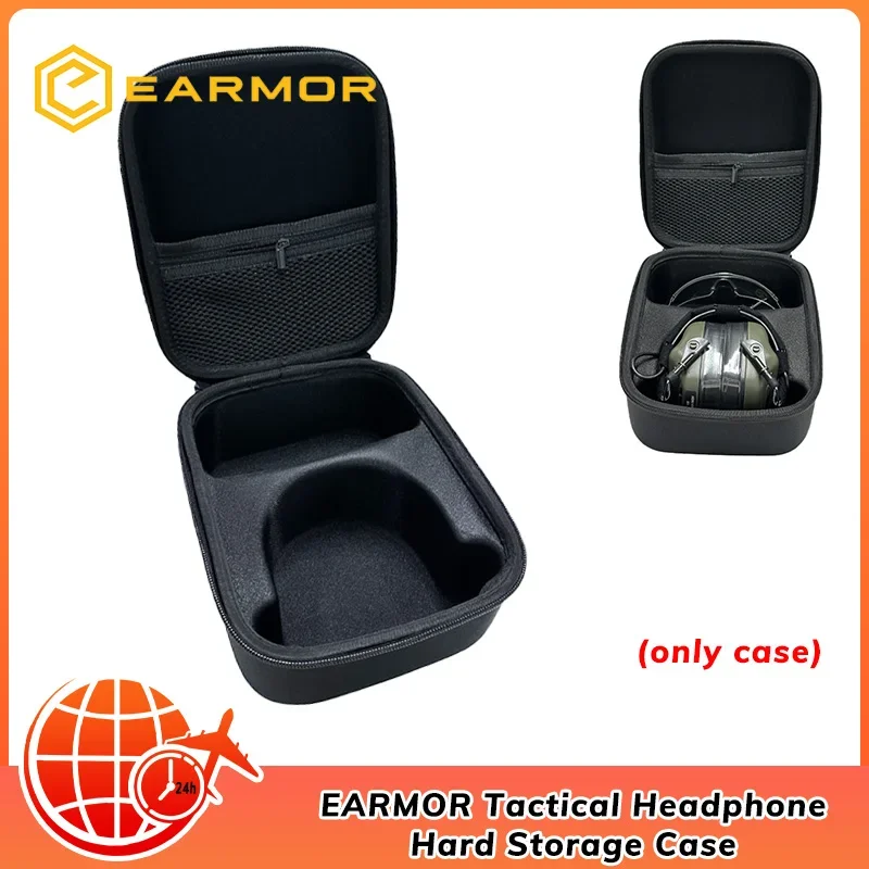 EARMOR Tactical Headphone Hard Storage Case, Portable Lightweight Headphone Case, Waterproof M31, M32, M31H, M32H Headphones