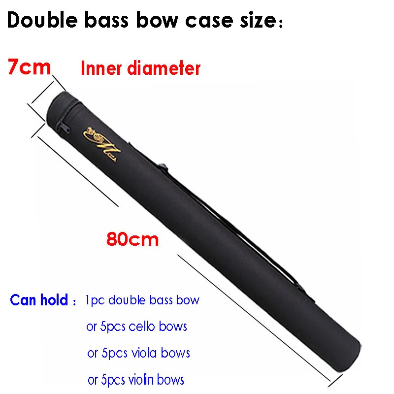 Fastshipping Portable violin/viola/ cello bow case,French /German double bass bow box