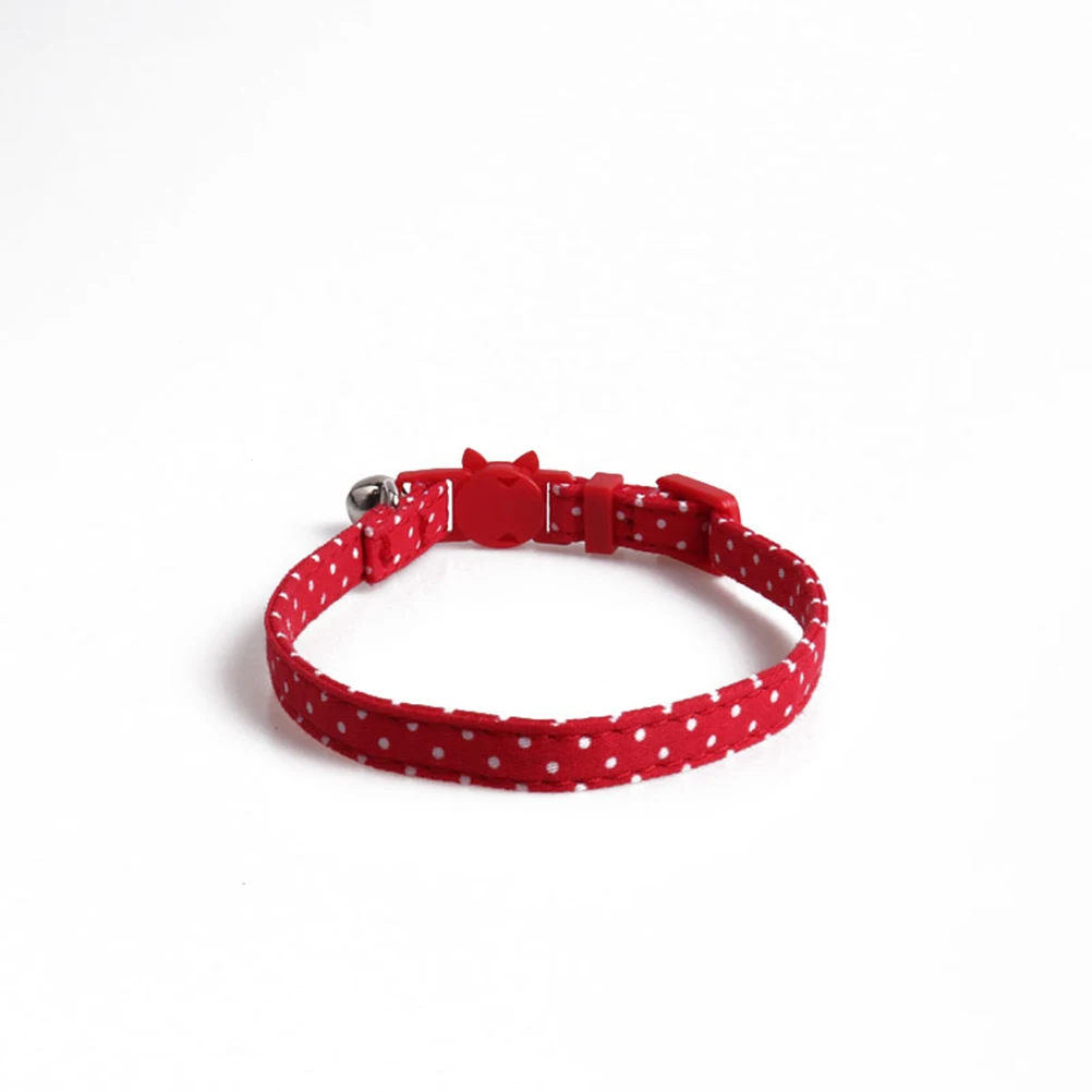 

Pets Bow Ties with Bell Pet Tie Collar Creative Comfortable Pet Neck Ring Practical Neck Chain Dog Cat Collar (Red)
