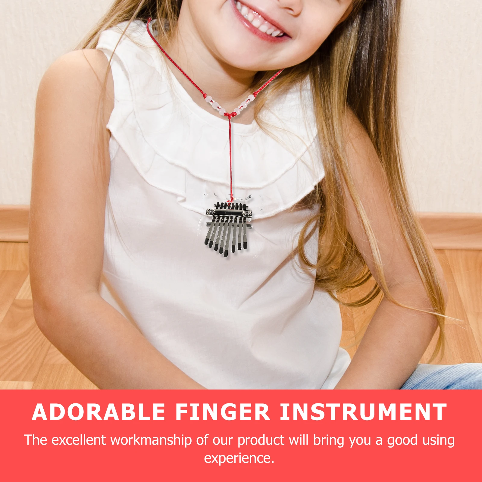 

Cute Thumb Piano Portable Finger Small Musical Instrument Adorable Thumb Instrument Stage Performance Gift Finger