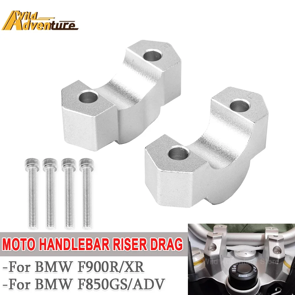 

Motorcycle Accessories For BMW F850GS/ADV F900R F900XR Handlebar Riser Drag Handle Bar Clamp Extend Adapter F 850 GS Adventure