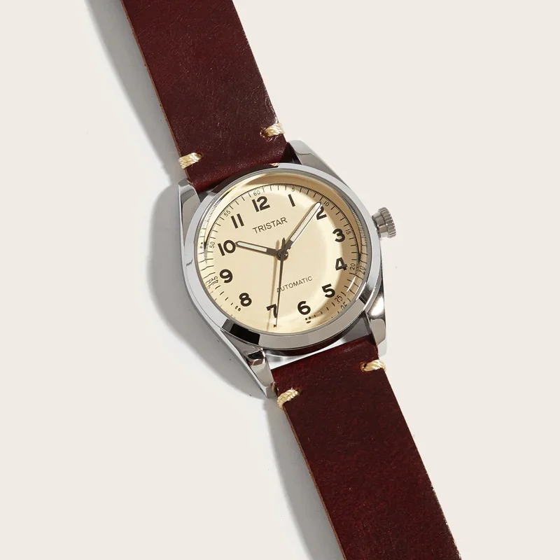 Vintage Uhr Mechanische De Luxe Unisex Dress Handaufzug Armbanduhr – Detail 4