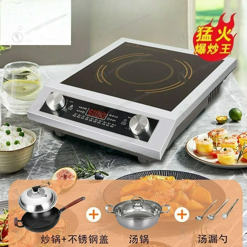 

Индукционная плита для дома, высокомощная, 5000 Вт, многофункциональная, водонепроницаемая и энергосберегающая.