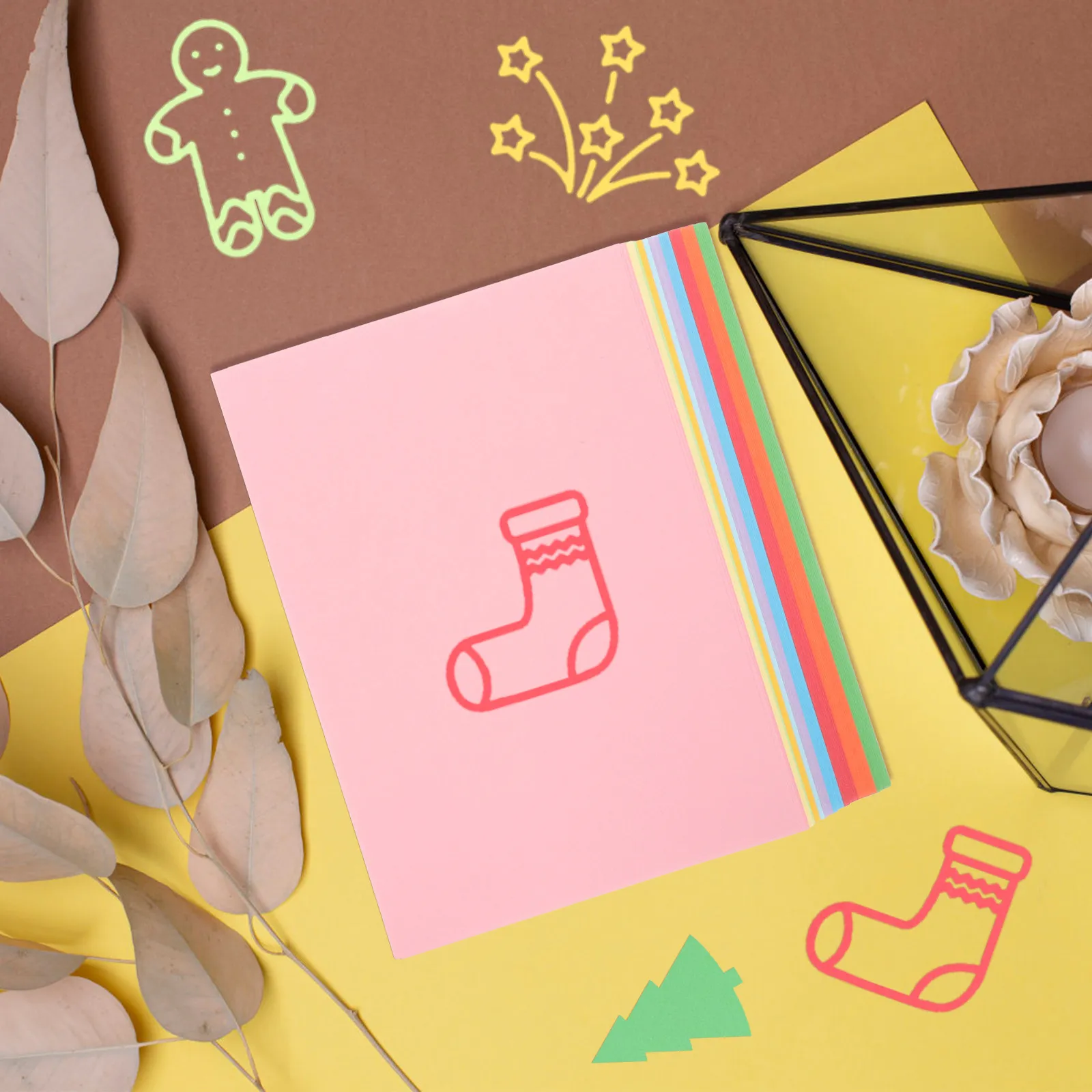 

100 листов яркой цветной бумаги для творчества, идеально подходят для детских поделок, складывания, вырезания, наклеивания, изготовления подарков и для вечеринок