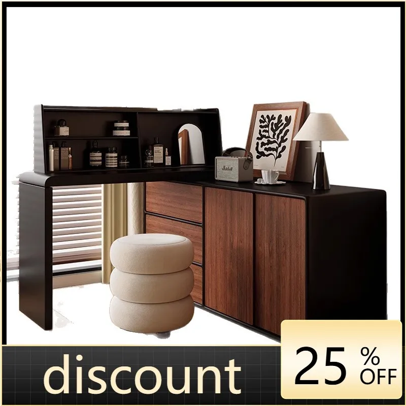 

LMM retro dresser chest integrated small apartment bedroom corner storage makeup table