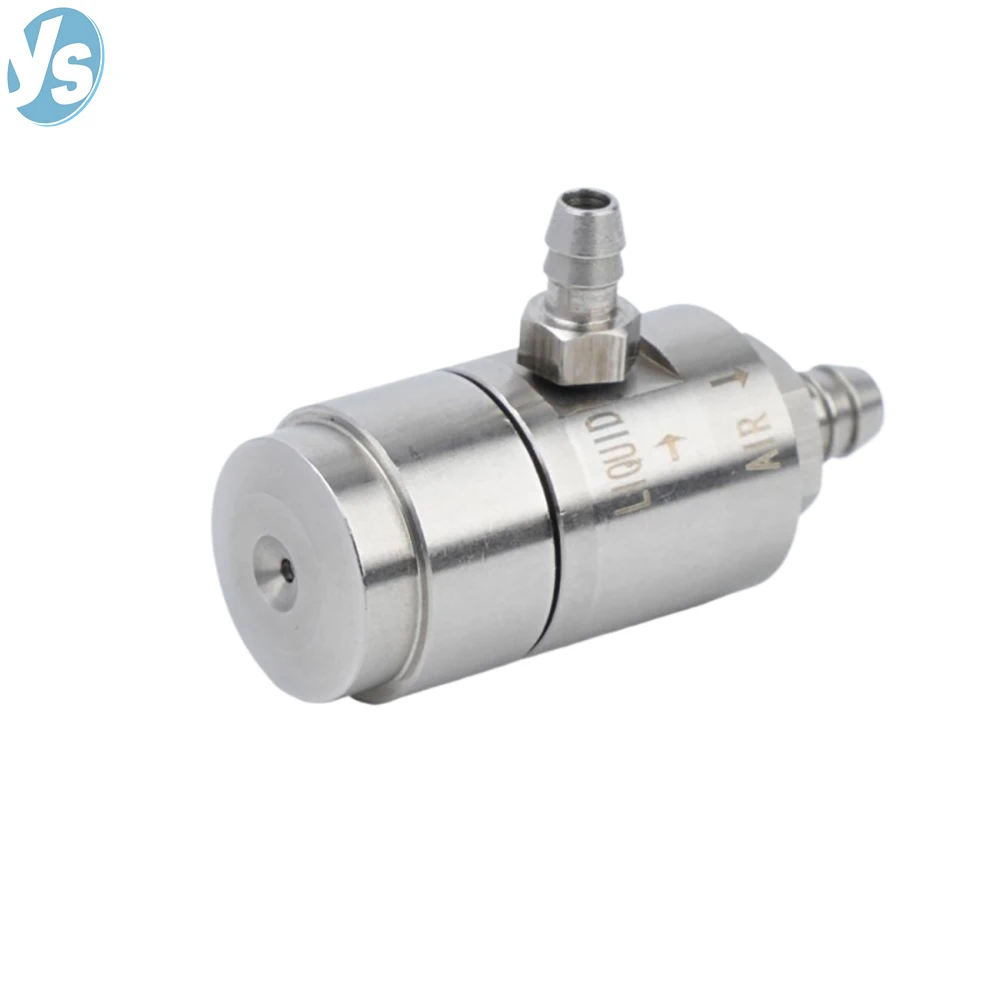 SS Adjustable Micro Air Atomizing Nozzle Fine Mist Spray Replacement Part for Disinfection Spray Gun Universal Sanitizer Sprayer
