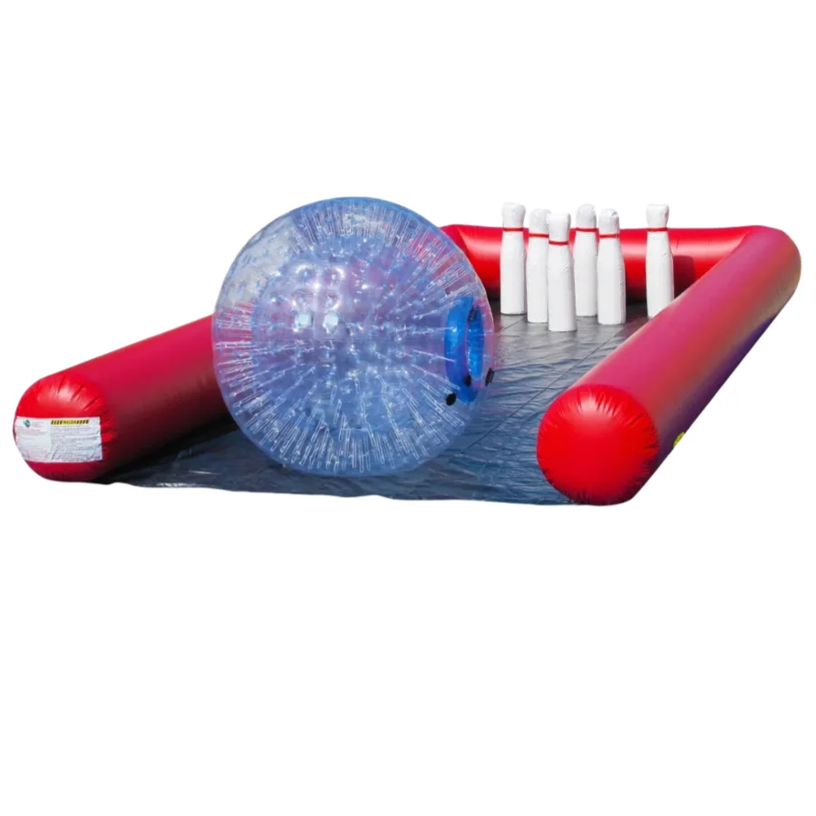 Interactive ten pin bowling the latest craze human zorb bowling sport set for kids and adult human bowling inflatable sport game