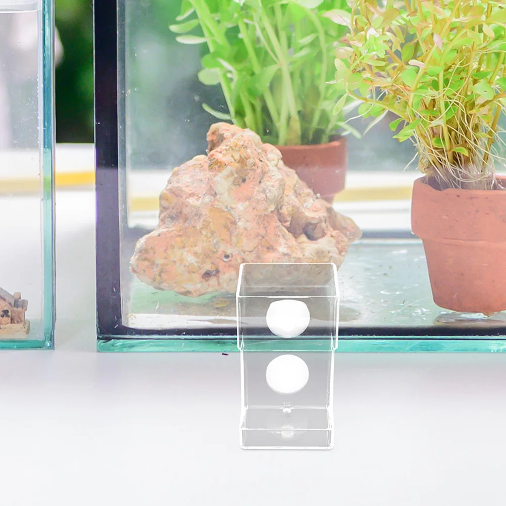 

2Pcs Fish Feeder Suction Cup Acrylic Aquarium Feeding Ring Tank Food Dispenser Precise Feeding Clear Fish Bowl Feeder