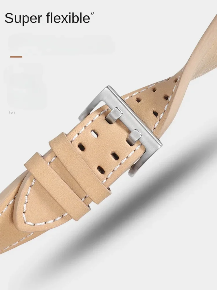 Premium Quality Genuine Cowhide Leather Waterproof Watchbands for Hamilton H760250 Khaki Aviation 20 22mm Watch Accessories