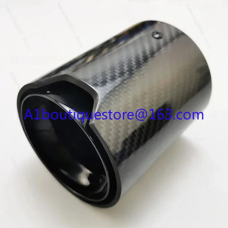 Applicable to 1 Piece Burnt Blue Carbon Fiber Exhaust Tip Muffler for BMW M Performance Exhaust Pipe M2  M3  M4   M5 F10 M6 F12