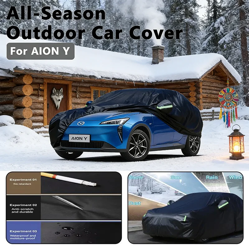 

Car covers for AION Y Outdoor Protection Full Car Covers Snow Cover Sunshade Waterproof Dustproof Exterior car accessories