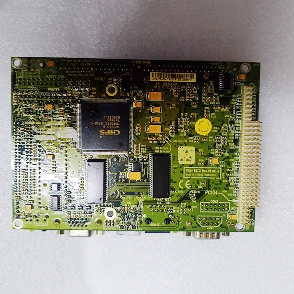 منفذ شبكة واحدة 3.5 بوصة جزءا لا يتجزأ من اللوحة الأم للكمبيوتر التحكم الصناعي PC104 PCM-1823 Rev. ب1