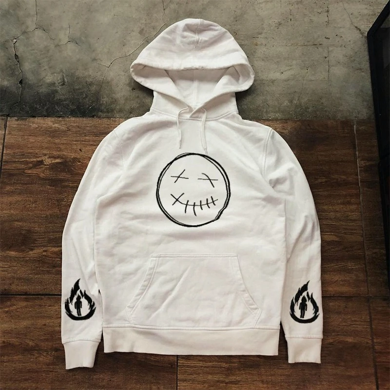 

Travis Scott's European and American Hooded Sweatshirt for Men and Women, Hip-hop Rock Oversized Loose Pullover Sweatshirt